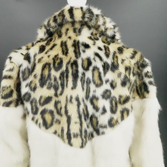Rare Cheetah Print Coat Faux Fur Mob Wife ASO HIgh School Musical Series SIze XS - Picture 6 of 12